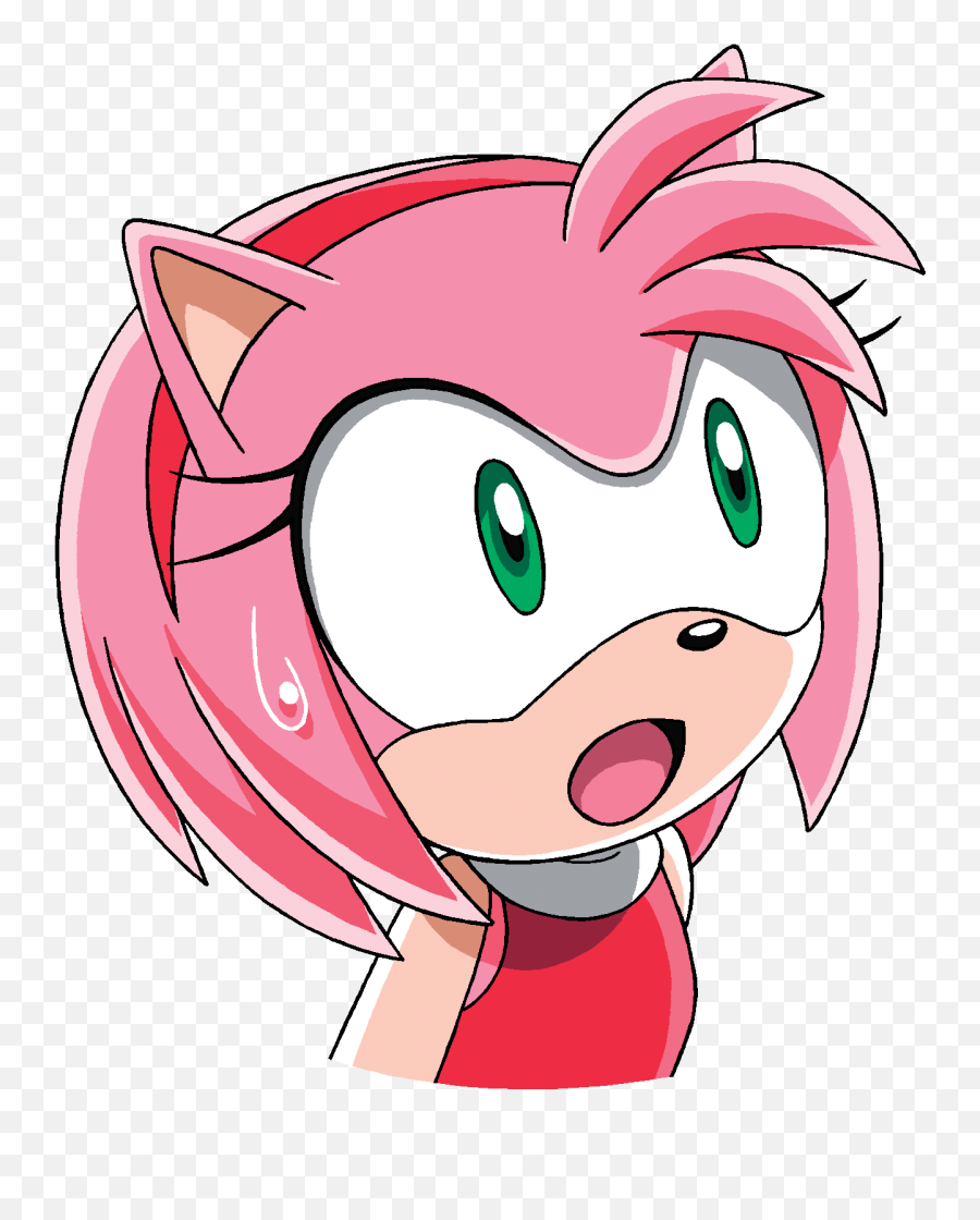 Sonic The Hedgehog Amy Surprised - Amy Rose Sonic X Surprised Png,Surprised Png