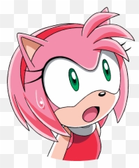 Sonic The Hedgehog Amy Surprised - Amy Rose Sonic X Surprised Png,Surprised Png