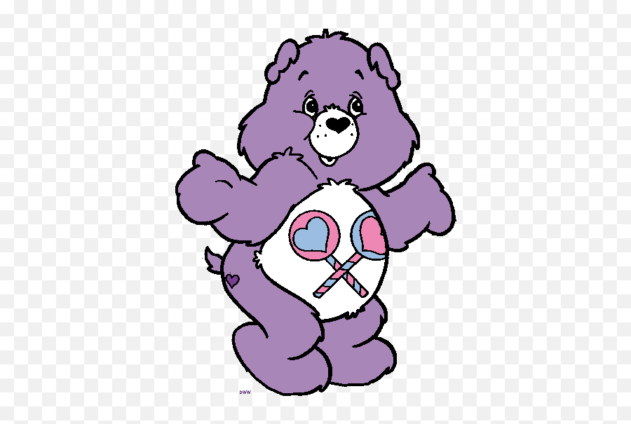 Download Free Png Care Bears Clip Art Cartoon - Ursinho Carinhoso Lilas Png,Care Bears Png