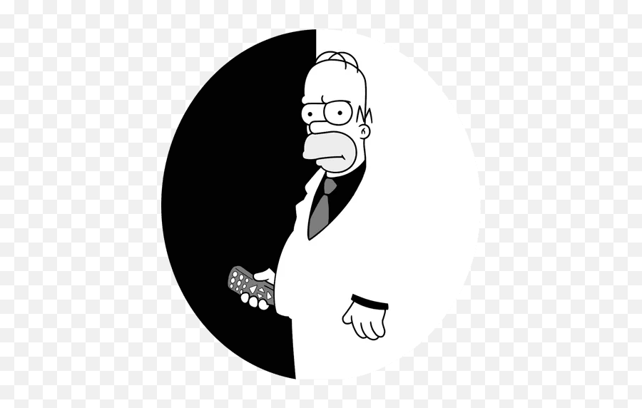 Homer Simpson Scarface Sticker - Sticker Mania Poster Scarface Homer Simpson Png,Scarface Png