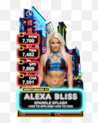 Alexa Bliss Custom Supercard - Wwe Supercard Alexa Bliss Png,Alexa Bliss Png