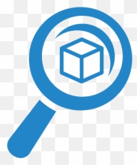 Research Icon - Blue Full Size PNG Download Png