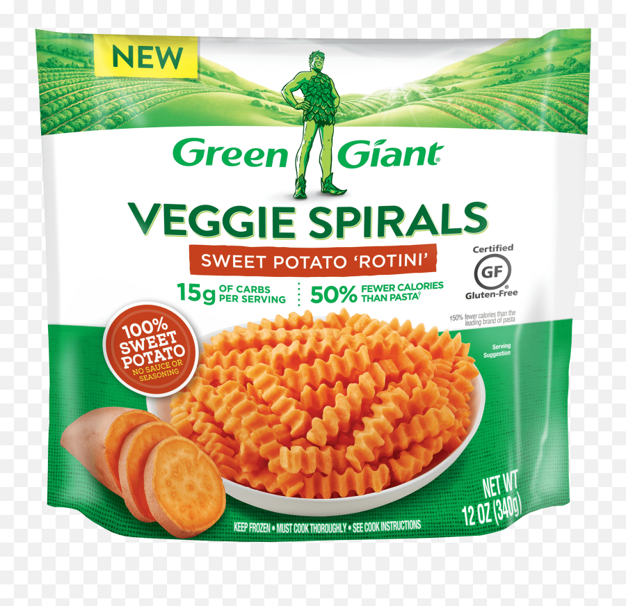 Green Giant Sweet Potato Rotini Spirals - Green Giant Sweet Potato Rotini Png,Sweet Potato Png