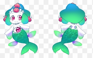 Mermaid Jirachi By Aibou - Fur Affinity Dot Net Fictional Character Png,Jirachi Png
