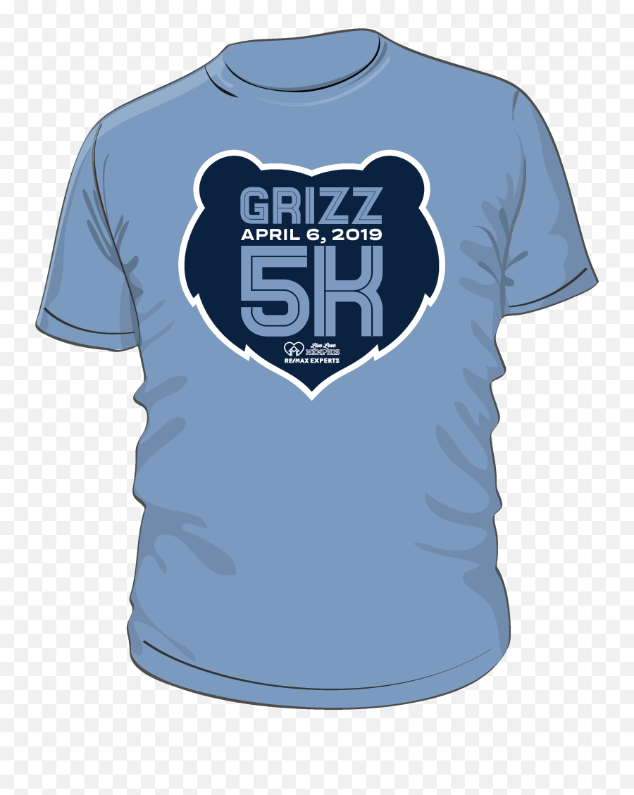 Memphis Grizzlies Logo Png - Grizzfit 5k Shirt Active Short Sleeve,Grizzlies Logo Png