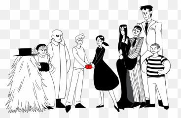 The Addams Family Musical - Addams Family Drawings Transparent Png,Addams Family Musical Logo