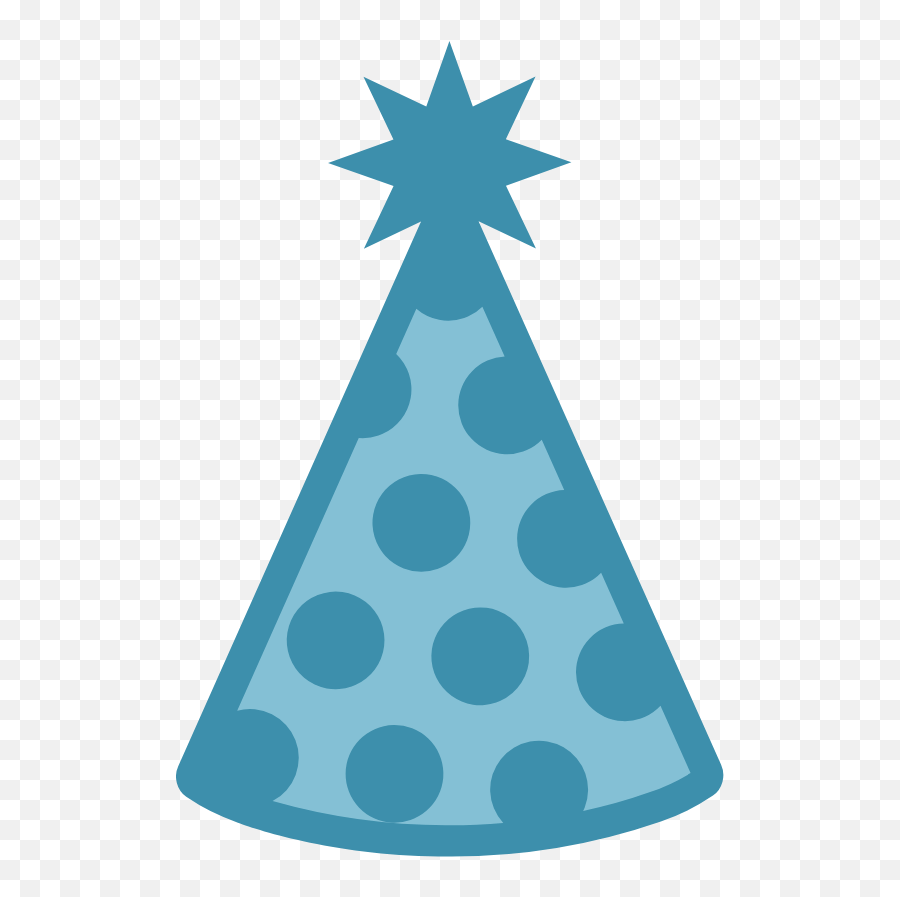 Dotted Party Hat Graphic - Emoji Free Graphics U0026 Vectors New Year Tree Png,Party Emoji Transparent