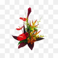 Tropical Island Flowers Png - Bouquet Real
