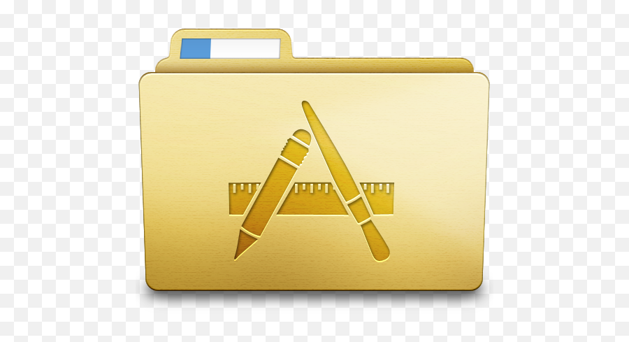 Yellow Applications Icon - Transparent Applications Folder Icon Png,Rainbow Folder Icon