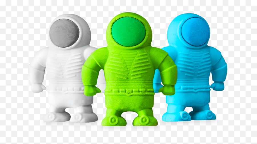 Astronaut Erasers - Set Of 3 Stuffed Toy Png,Astronaut Transparent