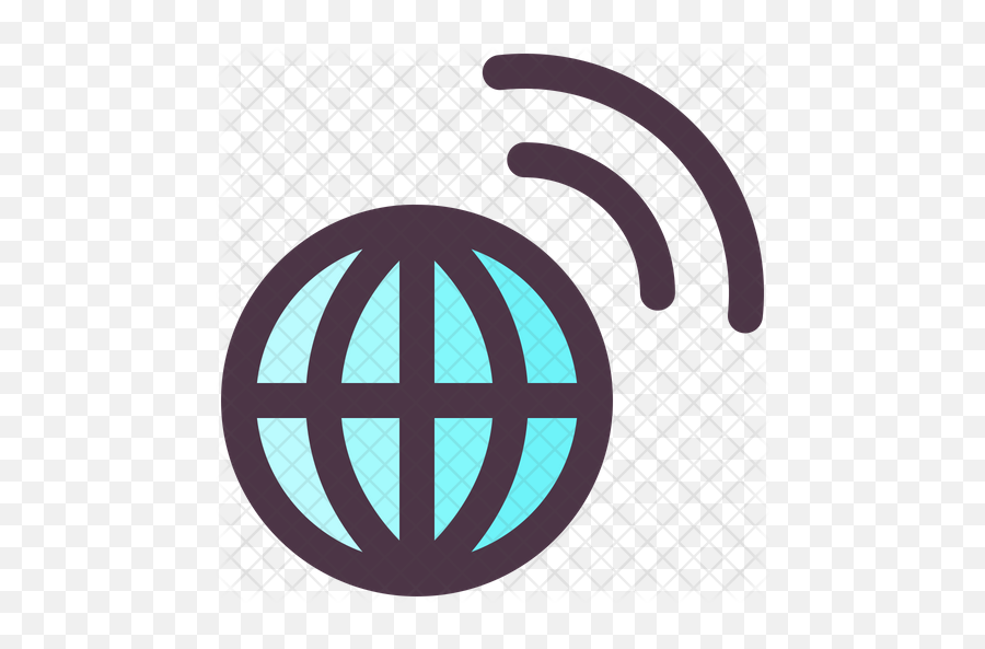 Internet Signal Icon Of Colored Outline - Language Png,World Vision Icon