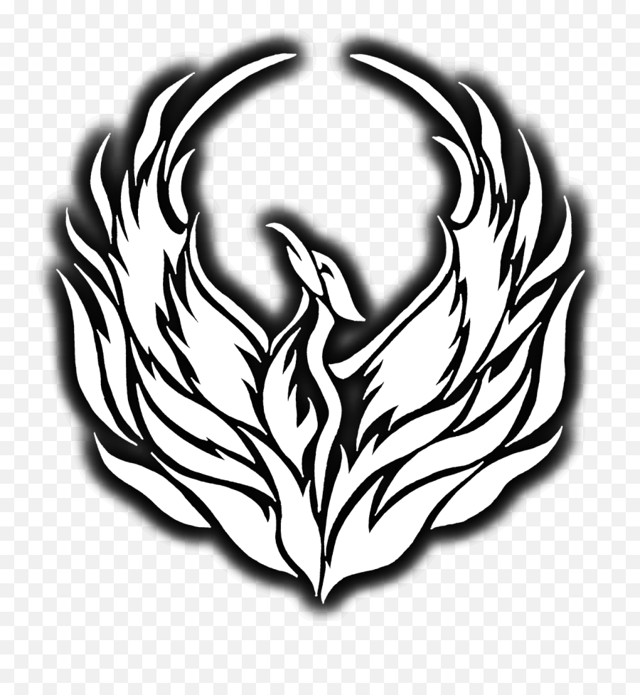 Drawing Phoenix Logo Transparent Png - White Phoenix Logo Png,Phoenix Logo
