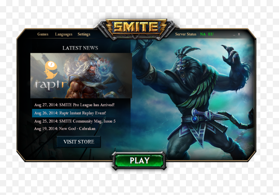 Smite Server Status - Wpf Game Launcher Png,Smite Icon File