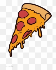 Pizza Tumblr Stickers Clipart - Pizza Png Cartoon,Tumblr Transparent Png