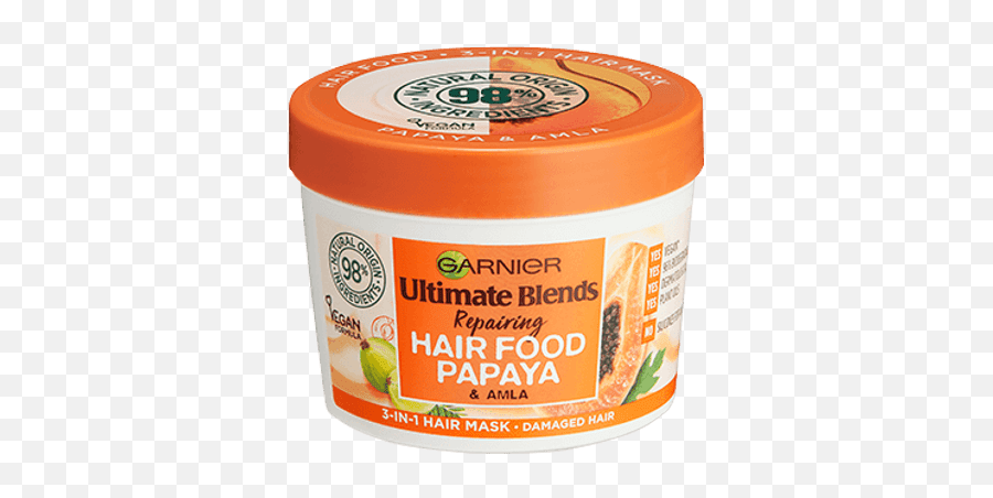 Garnier Ultimate Blends Hair Food Papaya And Alma 390ml - Garnier Papaya Hair Mask Png,Papaya Icon