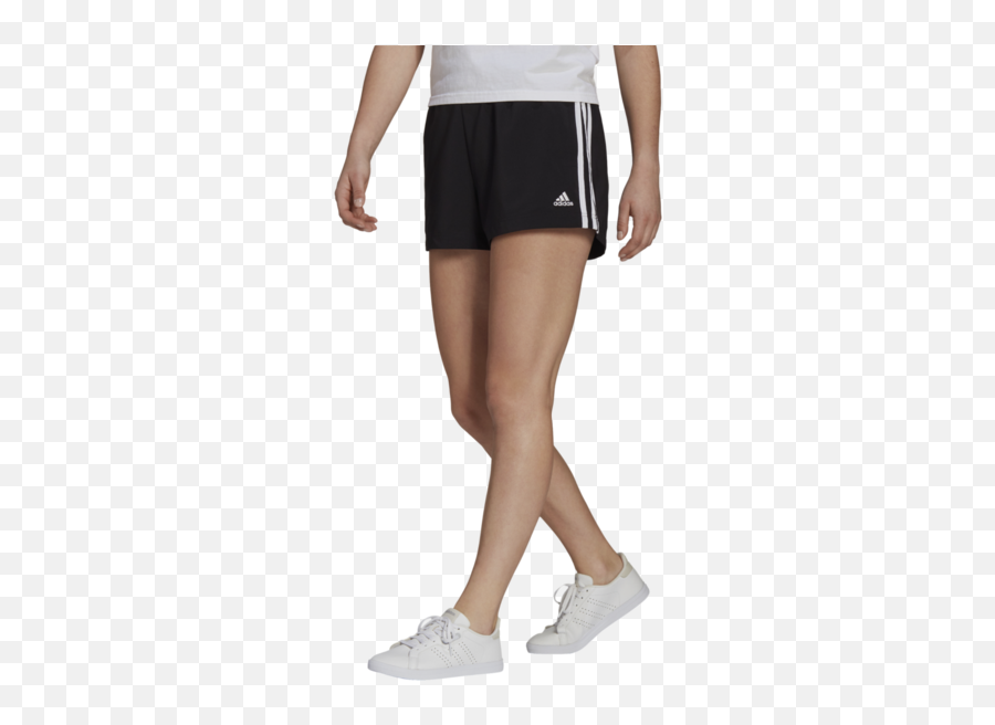 Adidas Womens 3 Stripe Woven Short 5in - Sports Shorts Long Women Png,Nike Icon Woven 2 In 1 Shorts Womens