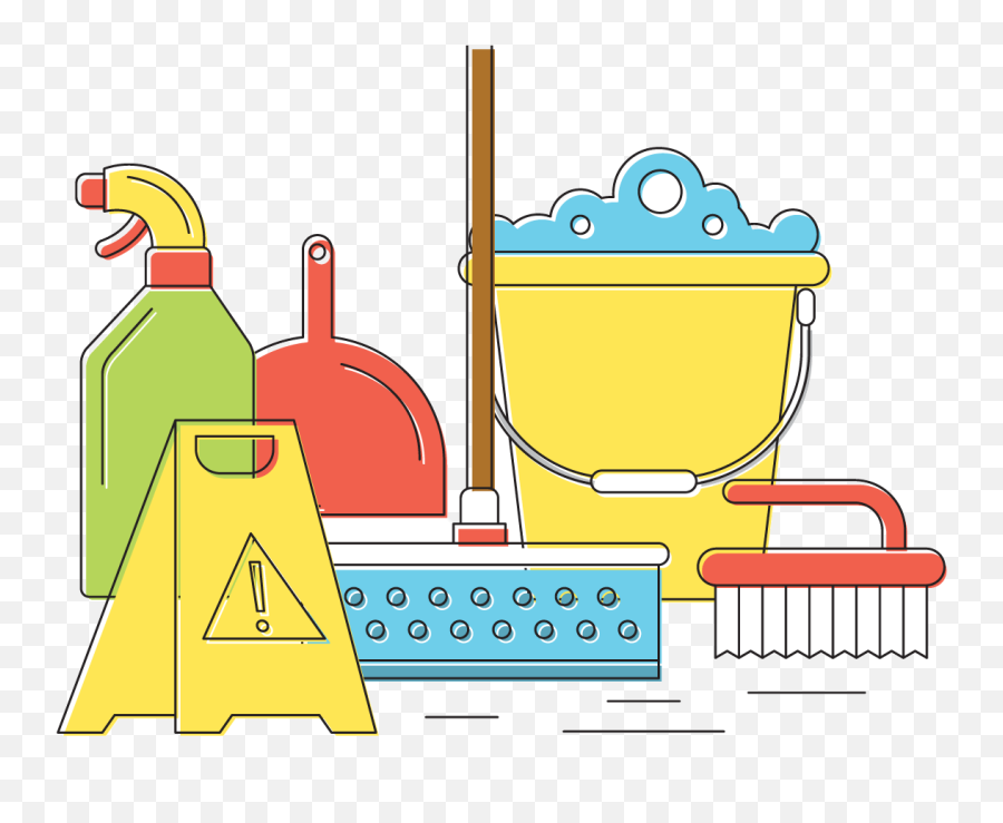 Clipart House Cleaning Png - Novocomtop Cleaning Tools Clipart,Maid Icon