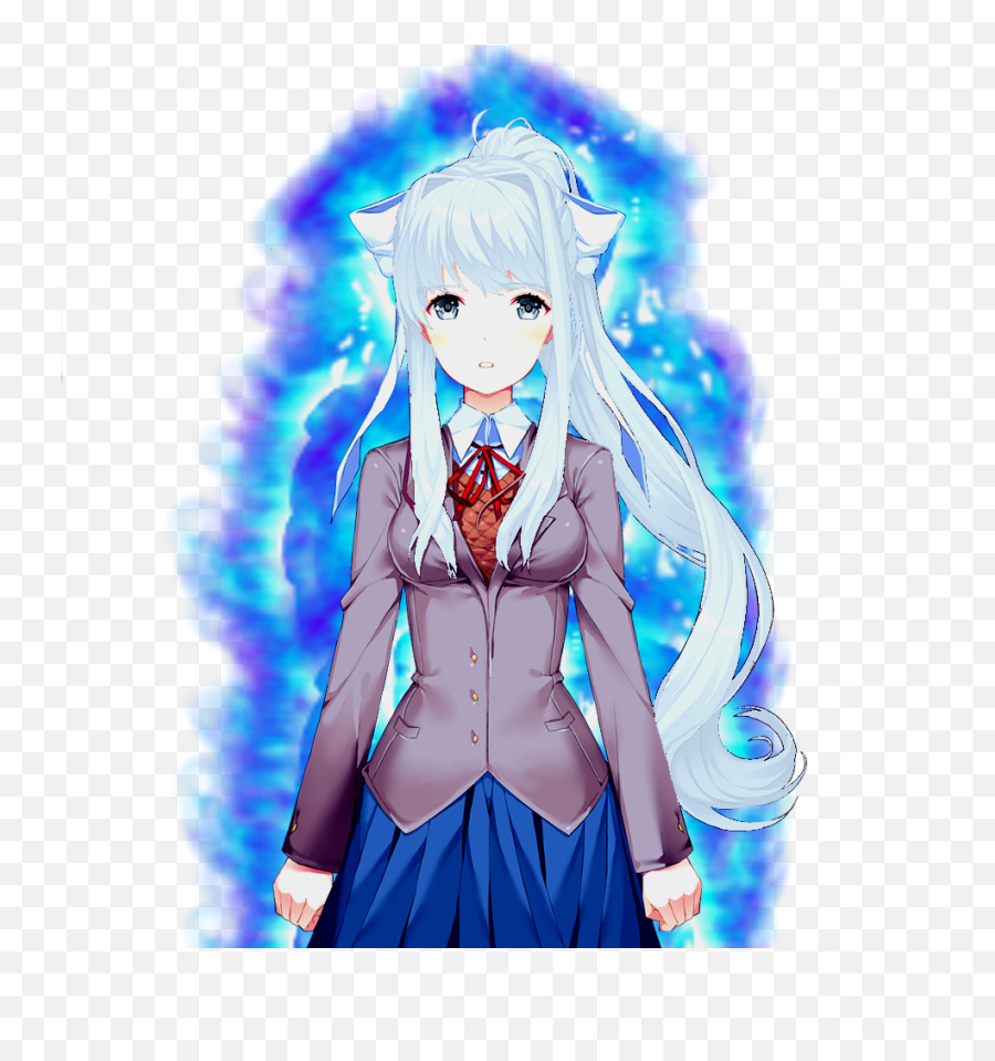 Ultra Instinct Monika Ddlc - Ultra Instinct Monika Png,Ultra Instinct Png