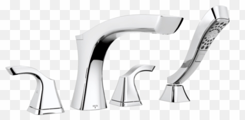 Moen T654 Wynford Two - Handle Roman Tub Filler with Delta Tesla With Shower Trim png
