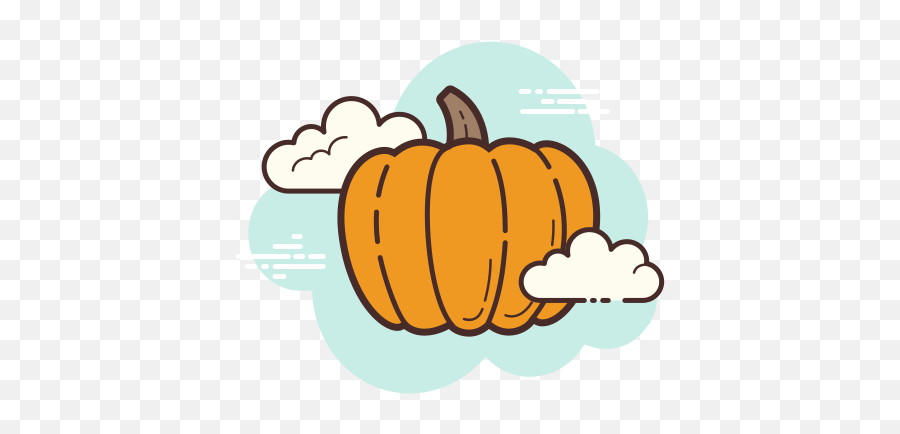 Pumpkin Icon In Cloud Style - Aesthetic Google Translate Icon Png,Pumpkin Icon