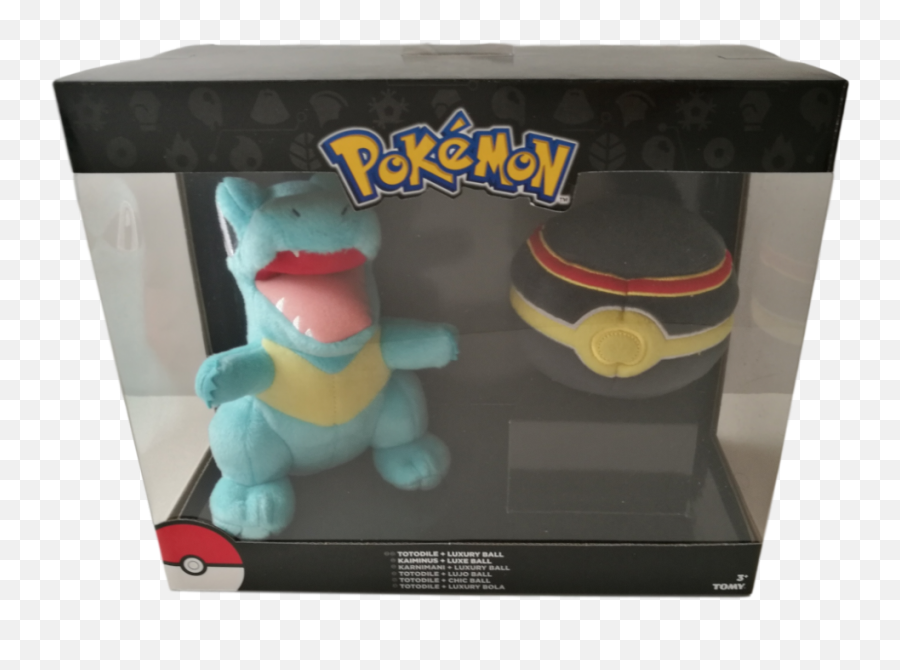 Official Pokemon Totodile Luxury Ball Plush Box Set - Pokemon Eevee Evolution Toys Png,Totodile Png