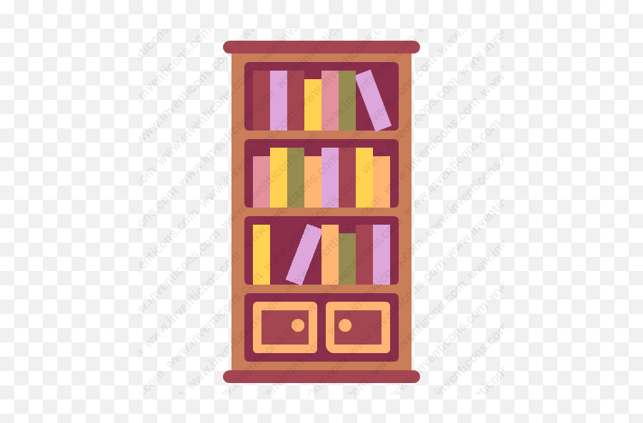 Download Book Shelf Vector Icon Inventicons - Vertical Png,Shelving Icon