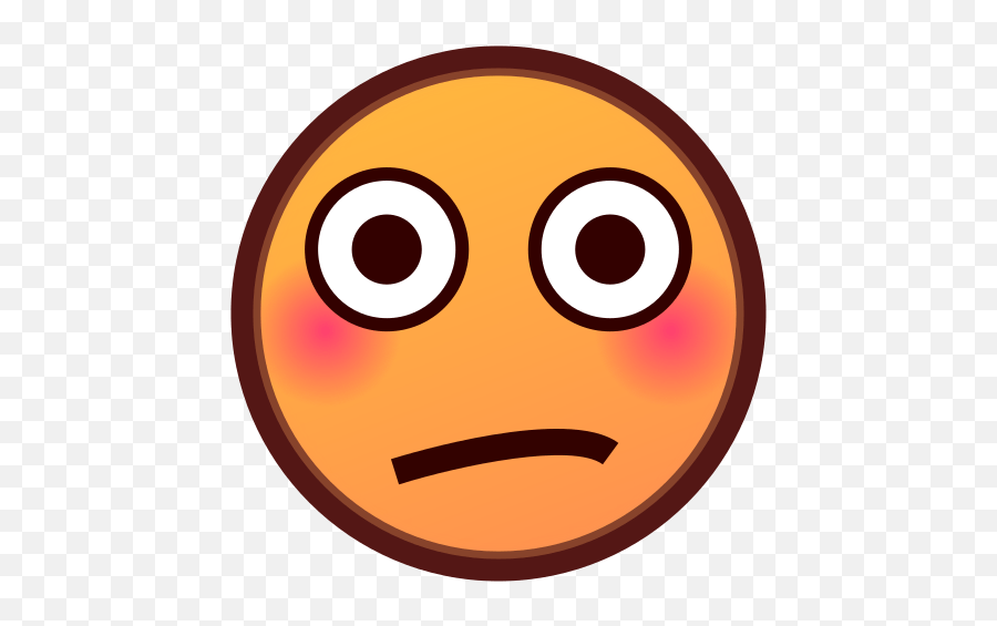 Flushed Face Emoji Png Picture - Flushed Face Clipart,Flushed Emoji Png