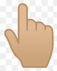 Backhand Index Pointing Up Medium - Light Skin Tone Emoji Emoji Png,Icon Index And Symbol