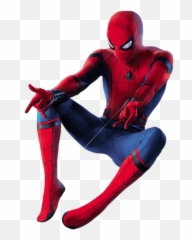 Check Out This Transparent Spider Man Throwing Net With Both Png