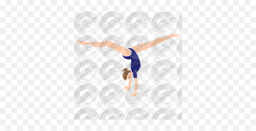 Gymnastics Stencil For Classroom Therapy Use - Great Gymnast Png,Gymnastics Png