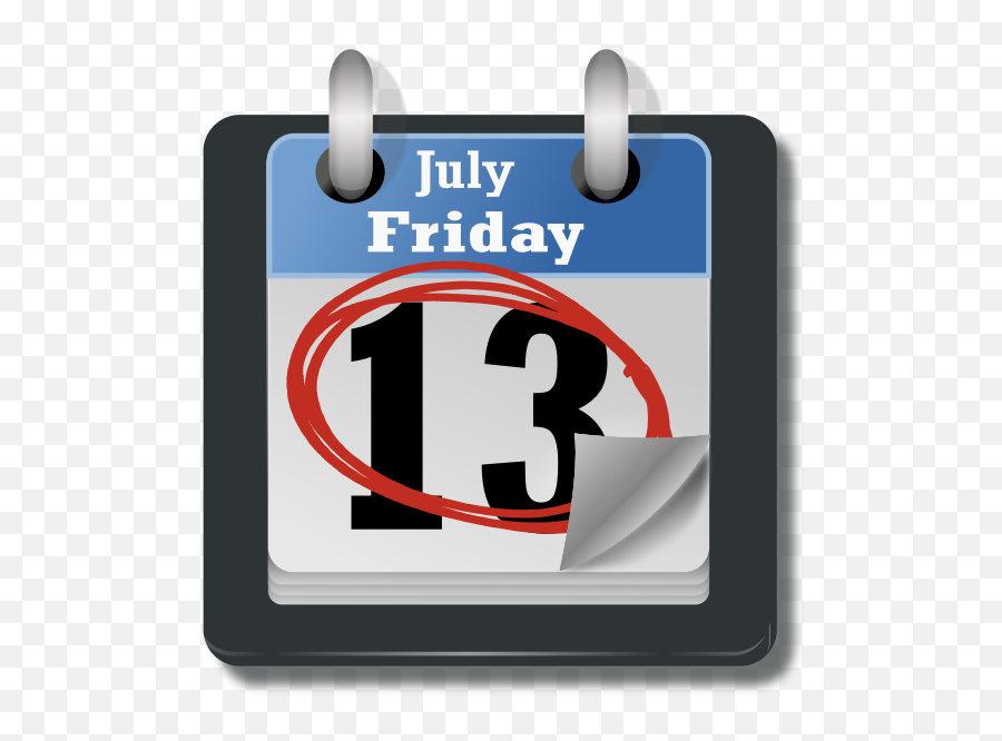 Friday The 13th - Friday 13th Calendar Svg Png,Friday The 13th Png