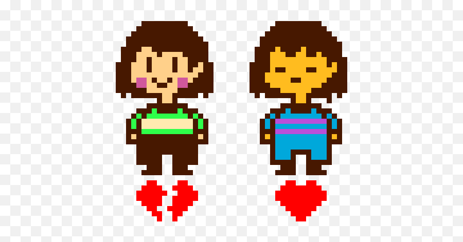 Frisk - Chara Undertale Pixel Art Png,Frisk Png