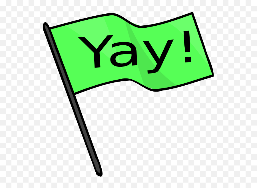 Stock Yay Green Flag Clip Art - Yay Flag Png,Yay Png