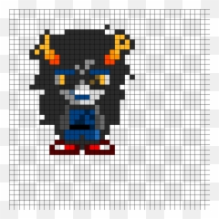 Vriska Perler Bead Pattern Sprites Characters Fuse - Vriska Perler Beads Png,Vriska Transparent