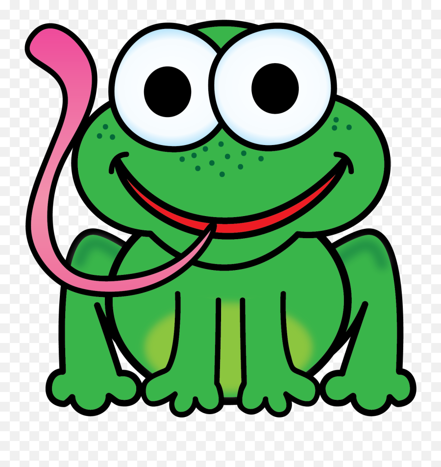 Frog Clipart Froggy - Cartoon Frog With Tongue Out Png,Frog Clipart Png