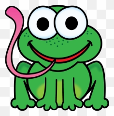 Frog Clipart Froggy - Cartoon Frog With Tongue Out Png,Frog Clipart Png