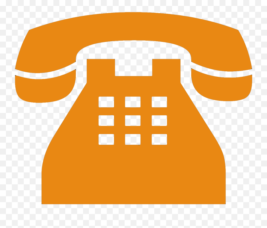 Phone Png - Orange Telephone Png,Phone Clipart Png