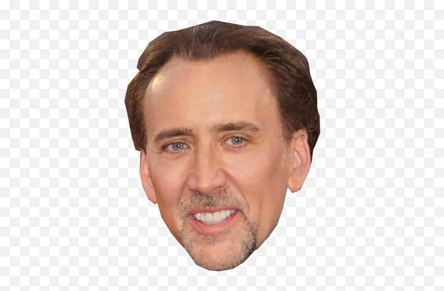 Nicolas Cage Face Cut Out Transparent - Nicolas Cage Face Png,Nicolas Cage Transparent