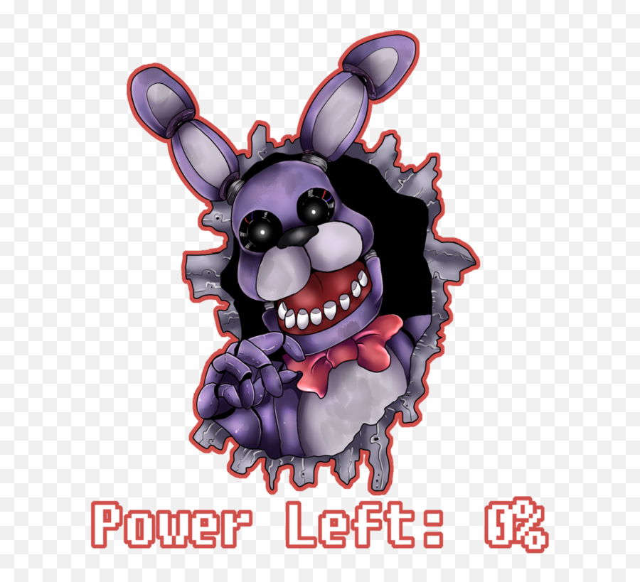 Download Pouer Left Five Nights - Iphone Fnaf Bonnie Png,Five Nights At Freddy's Png