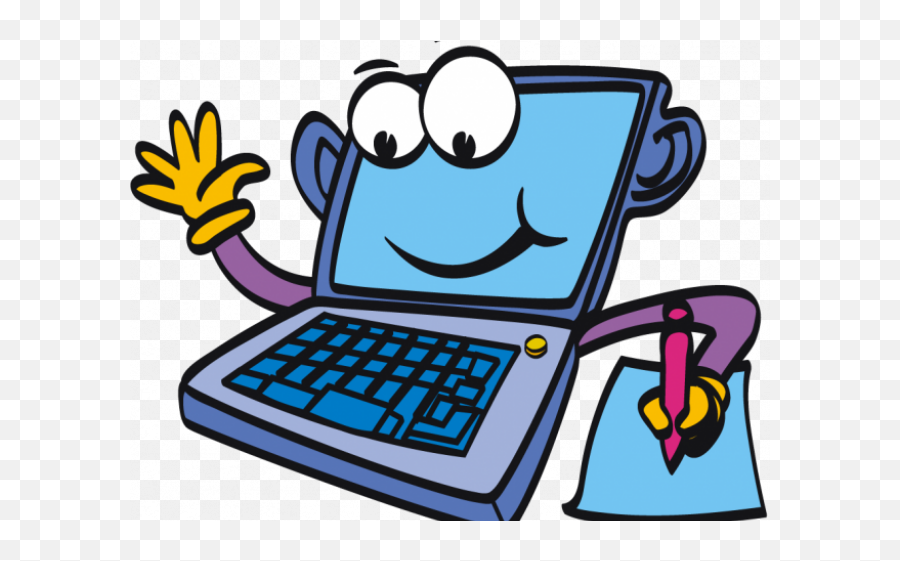 Cartoon Computer Clipart - Cartoon Computer Clipart Png,Computer Clip Art Png