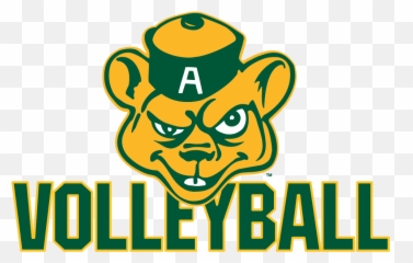 Volleyball Green And Gold Sport System - Alberta Golden Bears Png,Volleyball Logo