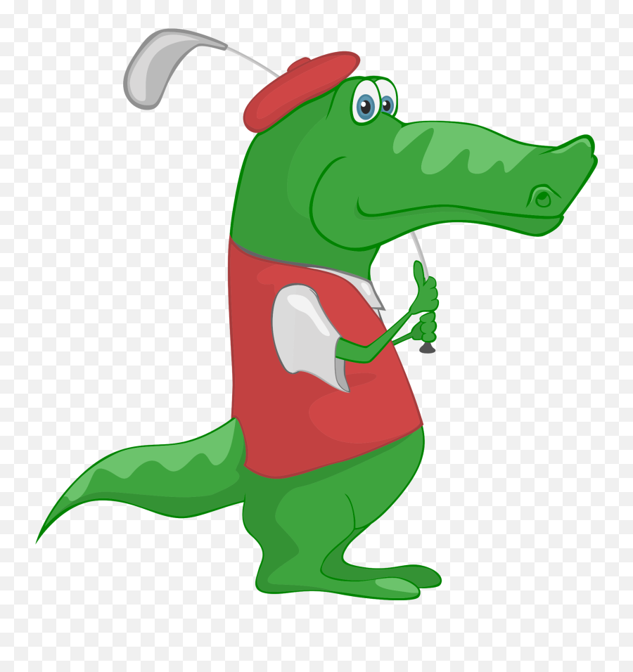 Animated Alligator Free Stock Photo - Public Domain Pictures Crocodile Playing Golf Png,Alligator Png