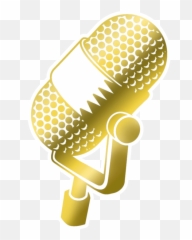 Microphone Clip Art Gold - Clipart png