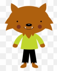 Transparent Download Werewolf Png Files - Cute Halloween Werewolf Clipart,Werewolf Png