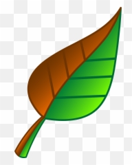 Download Green Clipart Falling Leaves - And Brown Leaf Png Art
