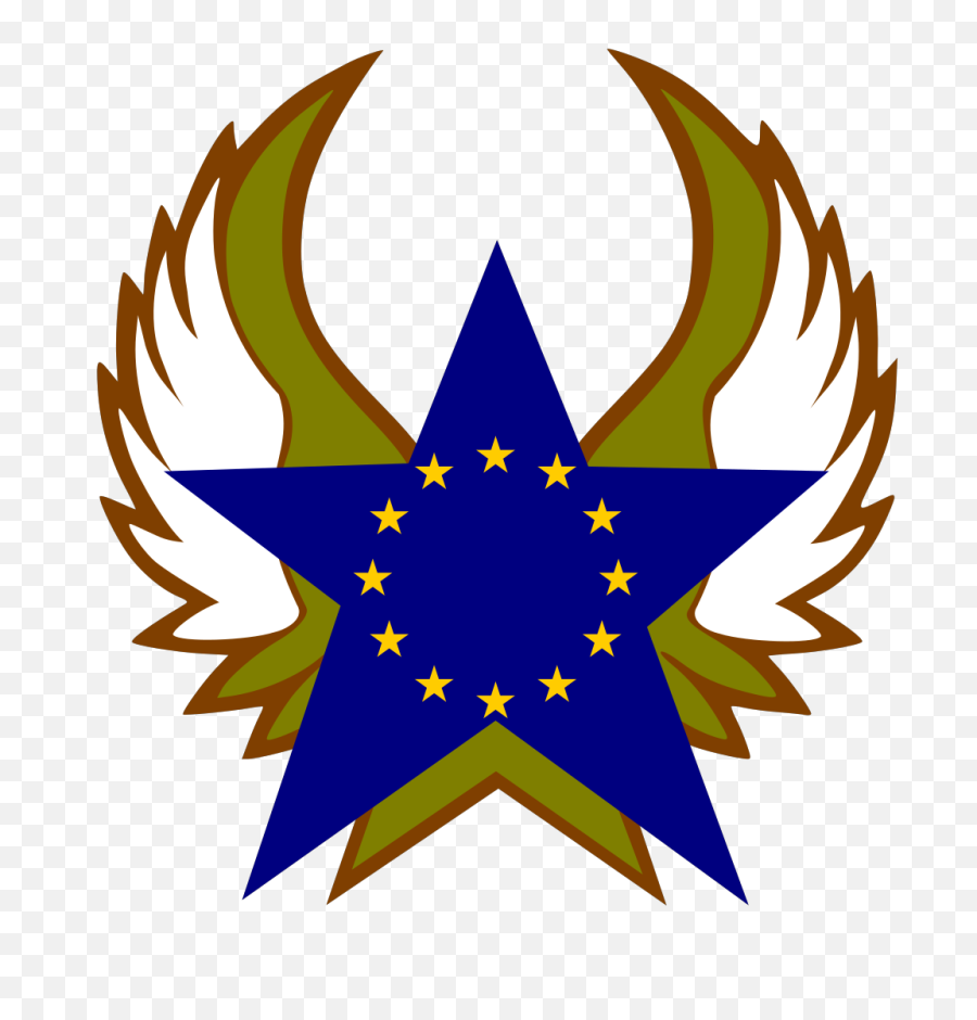 Blue Star With Gold Stars Png Svg Clip - Star With Wings Logo,Blue Stars Png