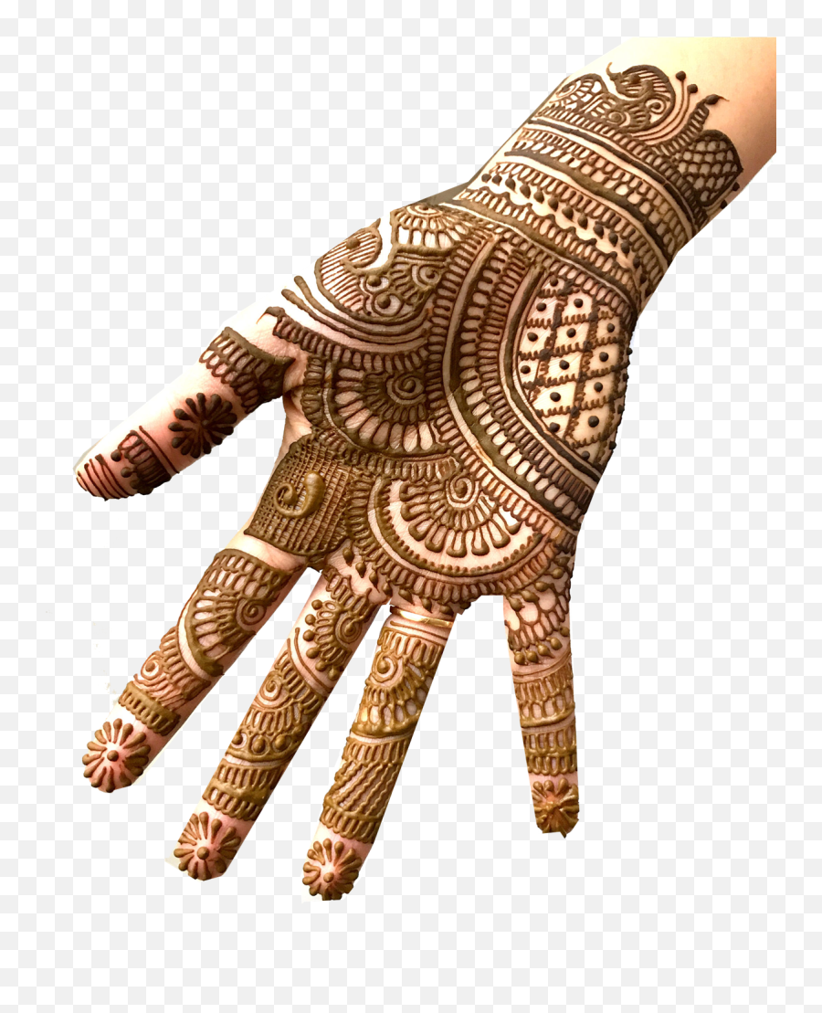 India Traditional Mehndi Designs - Full Hand Mehndi Simple Design Png,Henna Tattoo Png