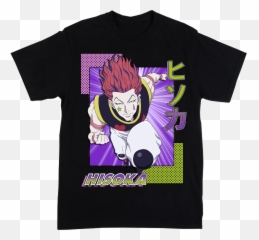 Hunter X Hisoka Black Tee - Cartoon Png,Hisoka Png