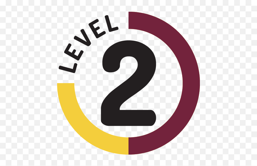 Level 2 Support - Level 2 Button Png 500x500 Png Clipart Level Two,Button Png