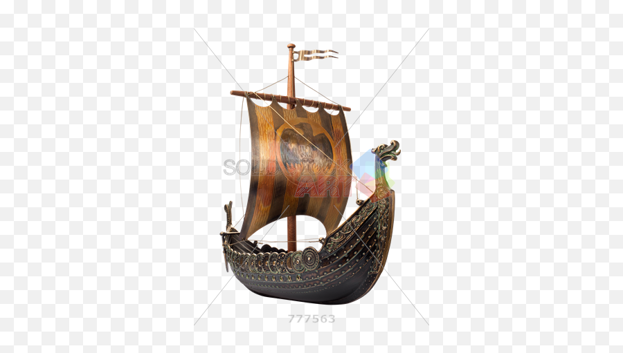 Stock Photo Of Viking Ship Isolated - Viking Ship Front View Png,Ship Transparent